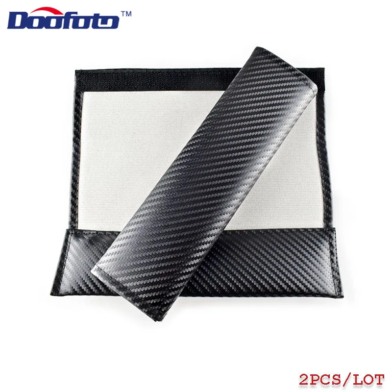 2pcs Universal Car safety Seat Belt Cover Carbon Fiber Auto Interior Luxurious Seatbelt Case Accessories