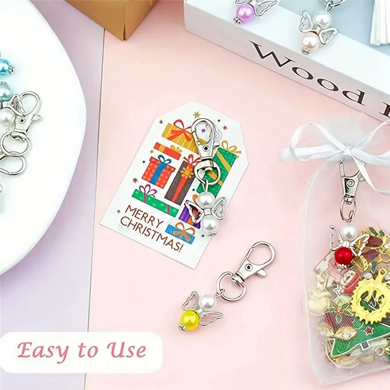 Angel Fairy Dangle Charms Angel Wing Beads For DIY Necklace Bracelet Jewelry Keychain Making For Bag Pouch Purse Key Holders Eco