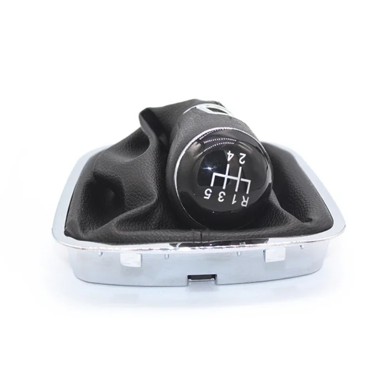 For VW Volkswagen Polo 6C 2015 2016 2017 2018 5 Speed / 6 Speed Gear Gear Lever Stick Shift Knob With Leather Boot Car Styling