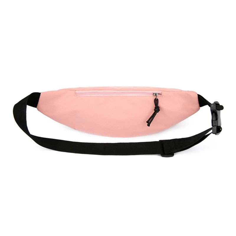 Simple Solid Color Waist Fanny Packs Women Men Outdoor Sports Crossbody Purese Casual Travel Chest Phone Pouch Belt Bum Bag