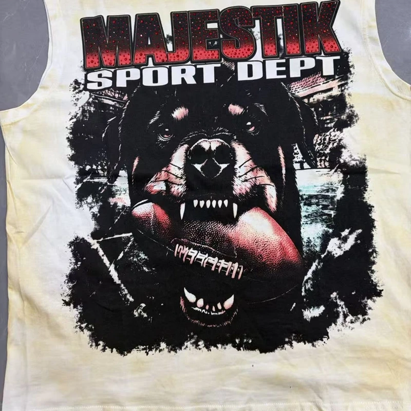 Herren Washed Gradient Sport-Tanktop aus Baumwolle, Vintage Strass Cut-Off Ärmelloses Oberteil, Übergroßes Streetwear Lustiges Kleidungsstück – Detail 7