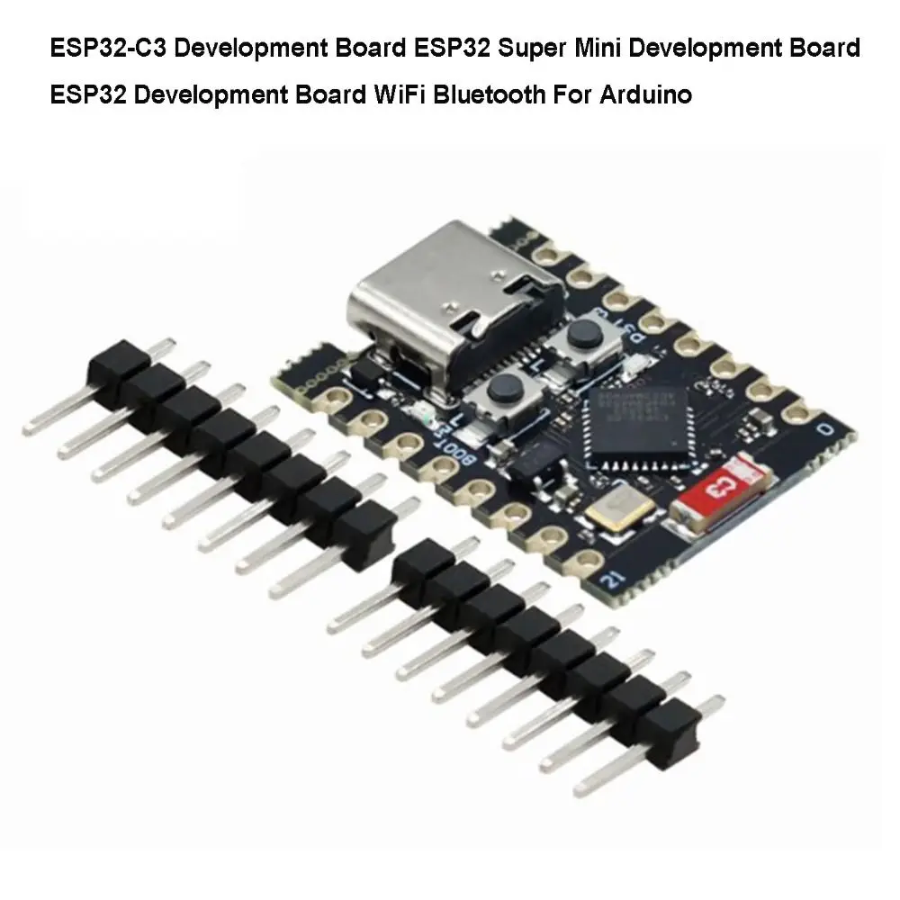 

Новая черная плата разработки ESP32-C3 22,52x18 мм, сверхнизкое энергопотребление, 160 МГц, Wi-Fi, Bluetooth, для Arduino