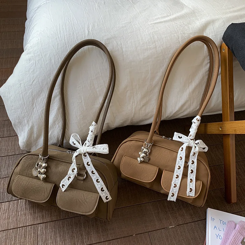 

2025 Новая высококачественная женская сумка через плечо, универсальная ручная подушка для боулинга под мышками, модный кошелек