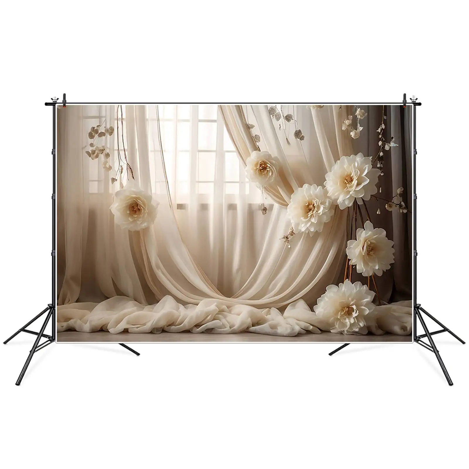 MOON.QG Girls Indoor Bohemian Style Backdrops Memorial Pregnancy Drapes Backgrounds Customized Party Decoration Photocall Props