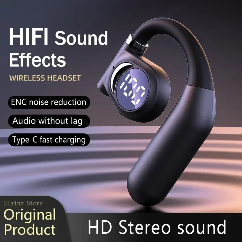 

Wireless Bluetooth Noise Canceling Headset For Driving Audifonos Headphones Bone Conduction Earphones With Microphone Handsfree