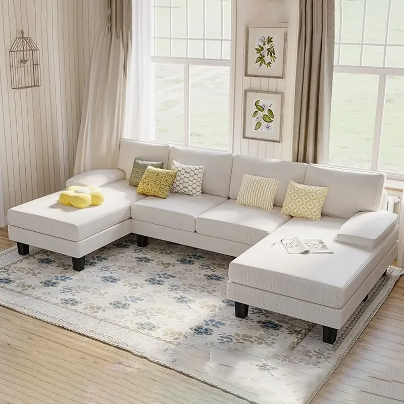

Sectional Couch Sofa,convertible Segmented U-shaped Sofa,soft Modern Cotton Chenille Fabric,oversized Seats Furniture Home