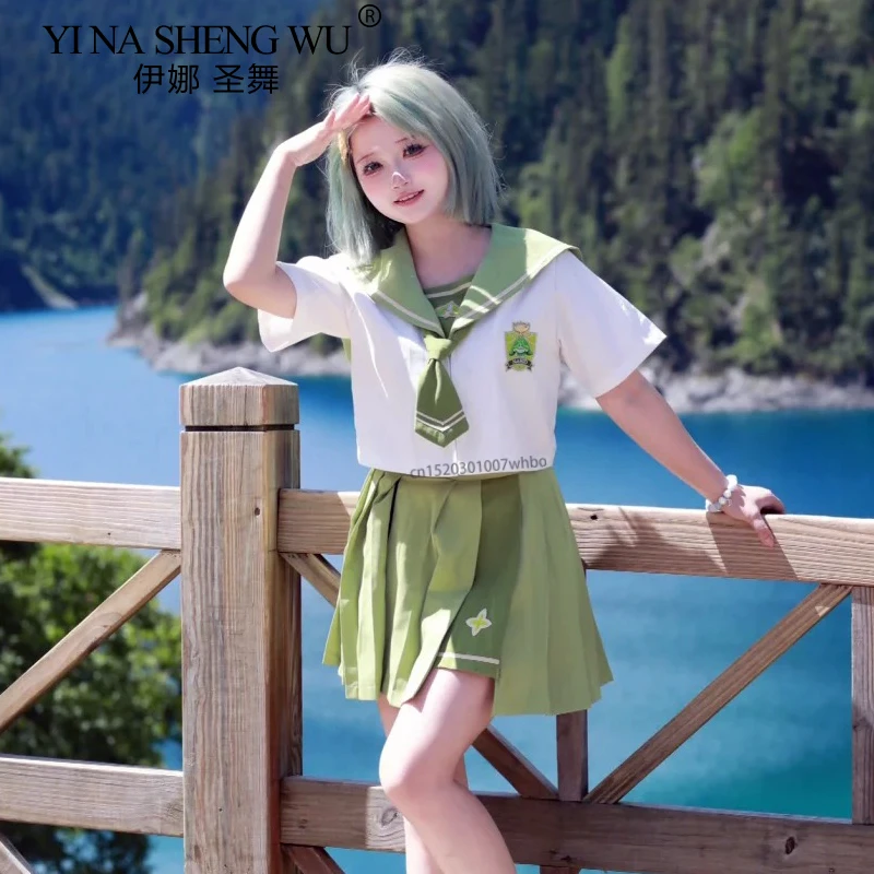 アニメゲームコスプレセーラー服草神コスプレ服 JK 制服日本の春夏女子学生制服
