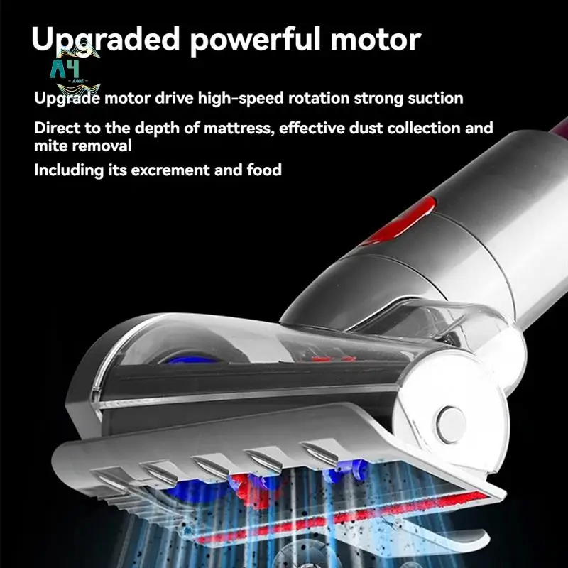 

A40Z-Mini Motorized Tool Brush Head For Dyson V7 V8 V10 V11 V15 Anti-Tangle Attachment Replacement Head With Switch Lock Tool