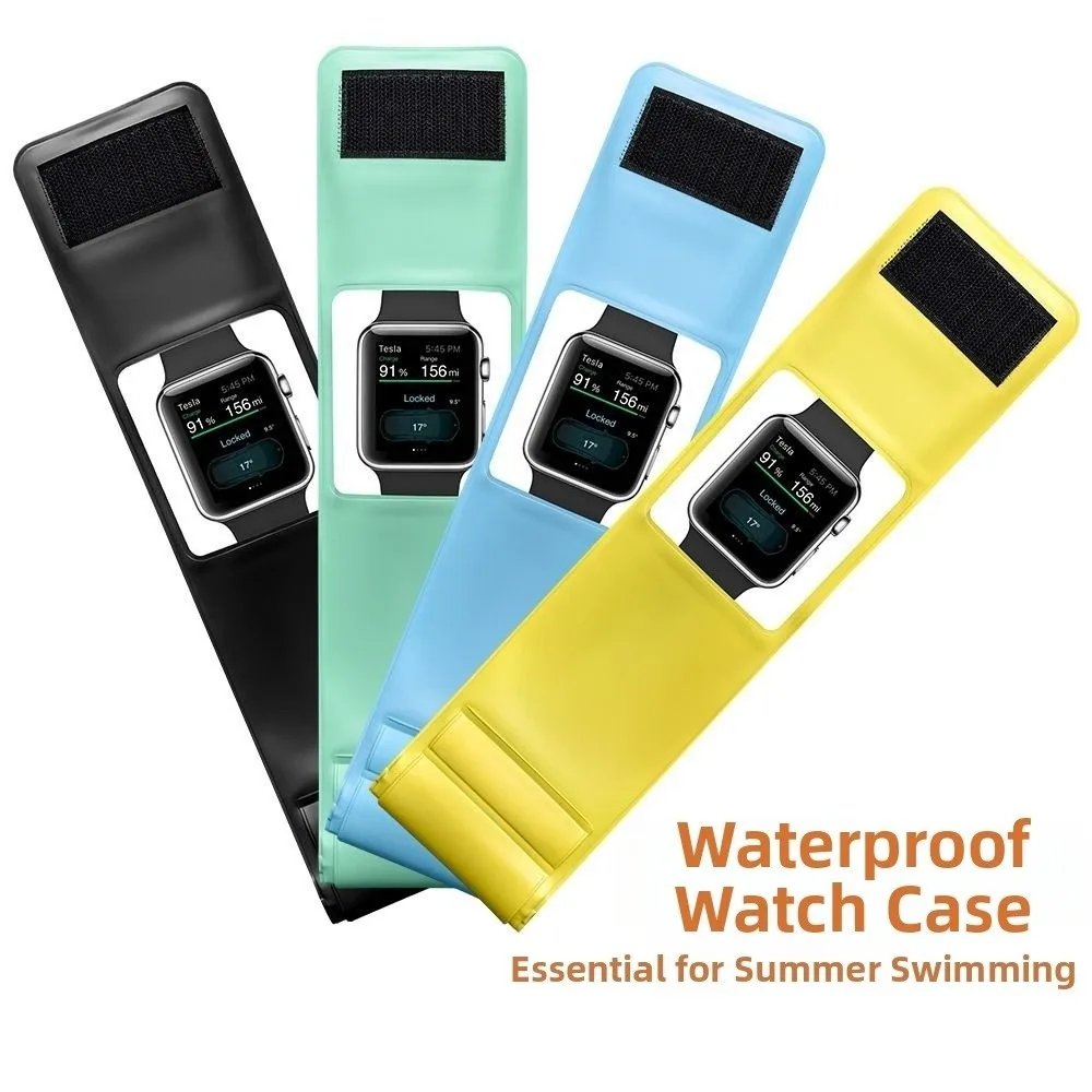 Touch Screen Smartwatch Waterproof Case Portable IPX8 Waterproof Swim Smartwatch Protector Adjustable Leakproof