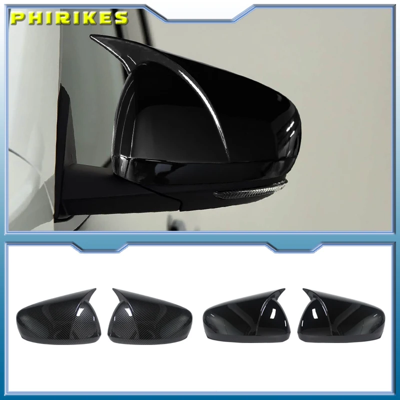 L+R MP Style Rearview Mirror Cover Caps For Renault Koleos MK2 HC For Samsung QM6 2017-2023 Covers Shell Body Kits Tuning ABS