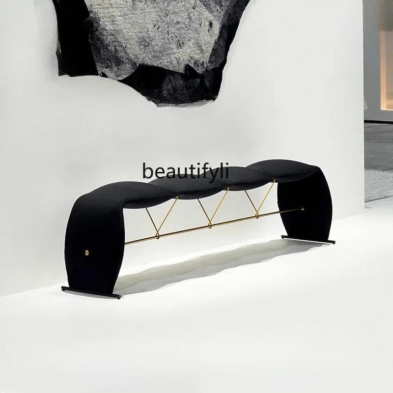 Bench change shoes bedside stool door household light luxury high-end dining stool