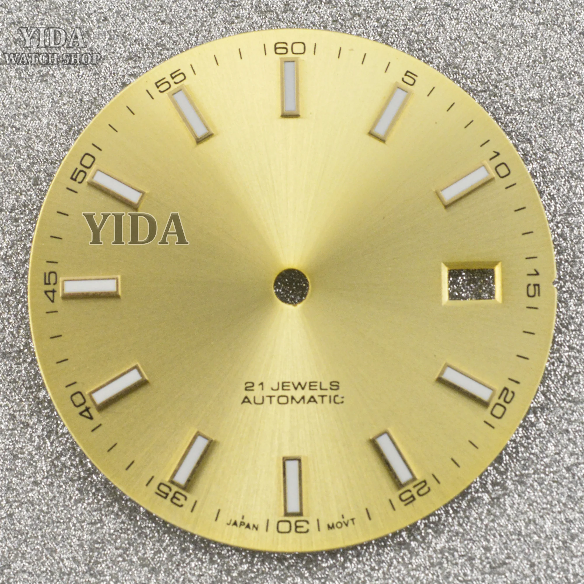 

31MM NH35 Watch Dial Green Luminous Face Watch Parts For Datejust NH35 NH36 Automatic Movement Accessories Modified Repair Tools