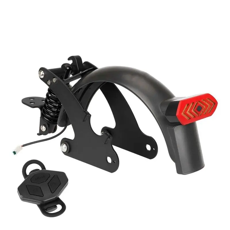 ABUE-V4 Hydraulic Rear Suspension Kit For Xiaomi Pro/Pro2 E-Scooters Includes Turn Signal Mudguard Bracket Model Red V4
