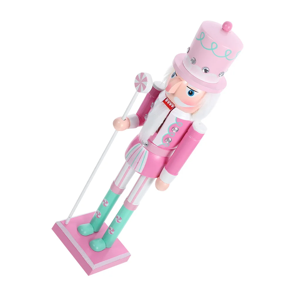 

Christmas Nutcracker Decor Wooden Nutcracker Soldier Figurines Holiday Home Decoration Desktop Xmas Ornament Craft