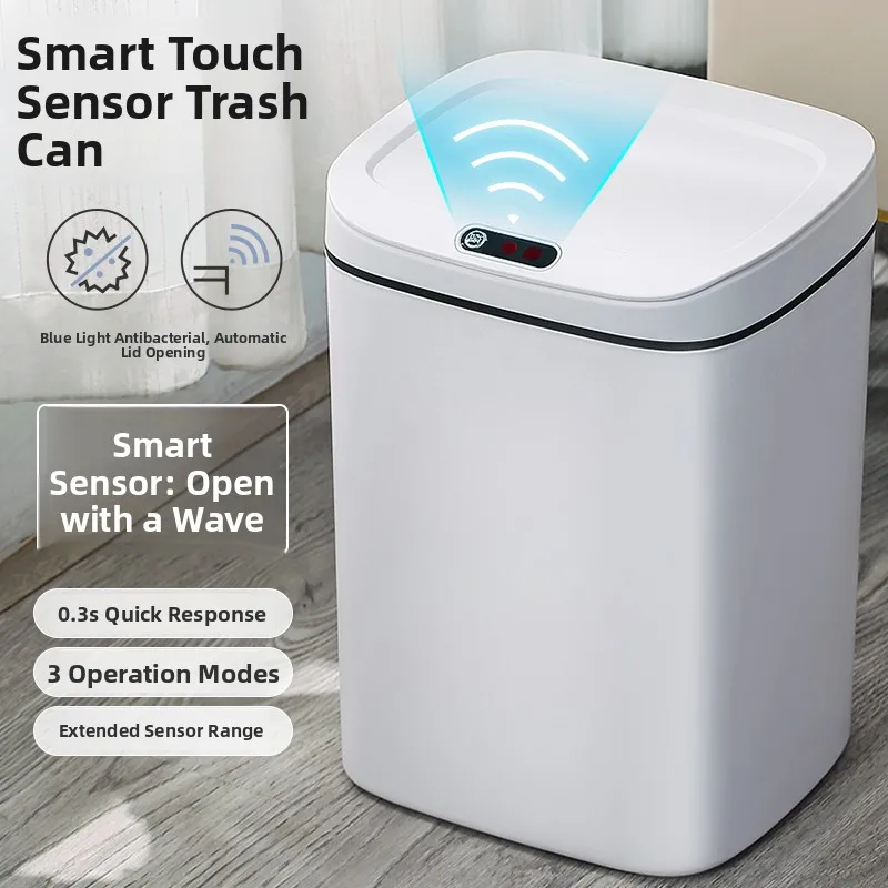 

nt Auatic Induction Large Capaci Kitchen Living Room Batoom Sanitary Tra Can Home Cleaning Tools