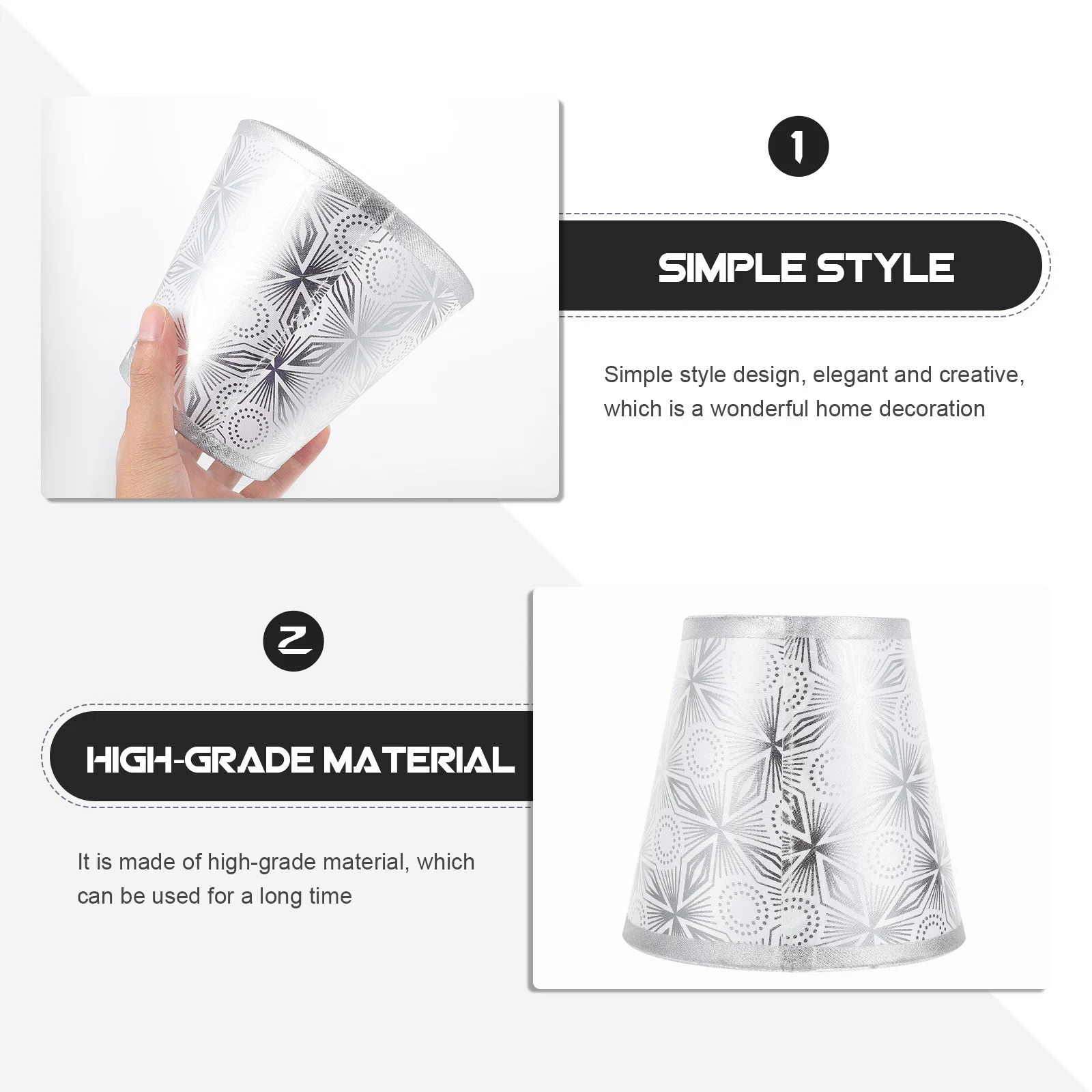 

1Pcs High-Grade Material Long-Lasting Lampshade Creative Modern Design Eye-Protective Home Lighting Shell Decor Gift