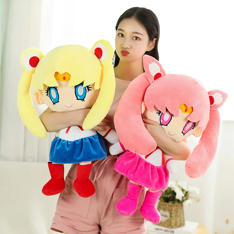 25Cm Kawaii Sailor Moon peluche Tsukino Usagi Moon Cat Moon Hare Girly Heart Chibiusas farcito Anime Dolls regali per bambini