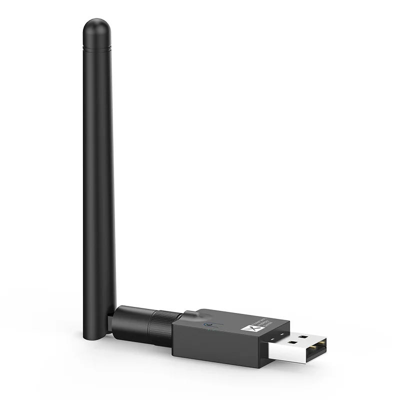 محول USB BT 5.2 أسود، جهاز استقبال إرسال صوت BT لاسلكي USB يدعم Win7/8/10/xp32/64bit Linux MACOS