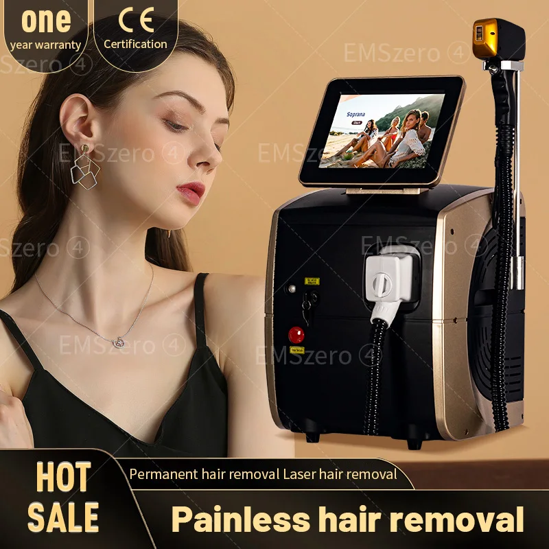 3000W new 808 diode hair remover Professional Ce certification Eos-Ice three-wavelength 755nm 808nm 1064nm painless salon hair r