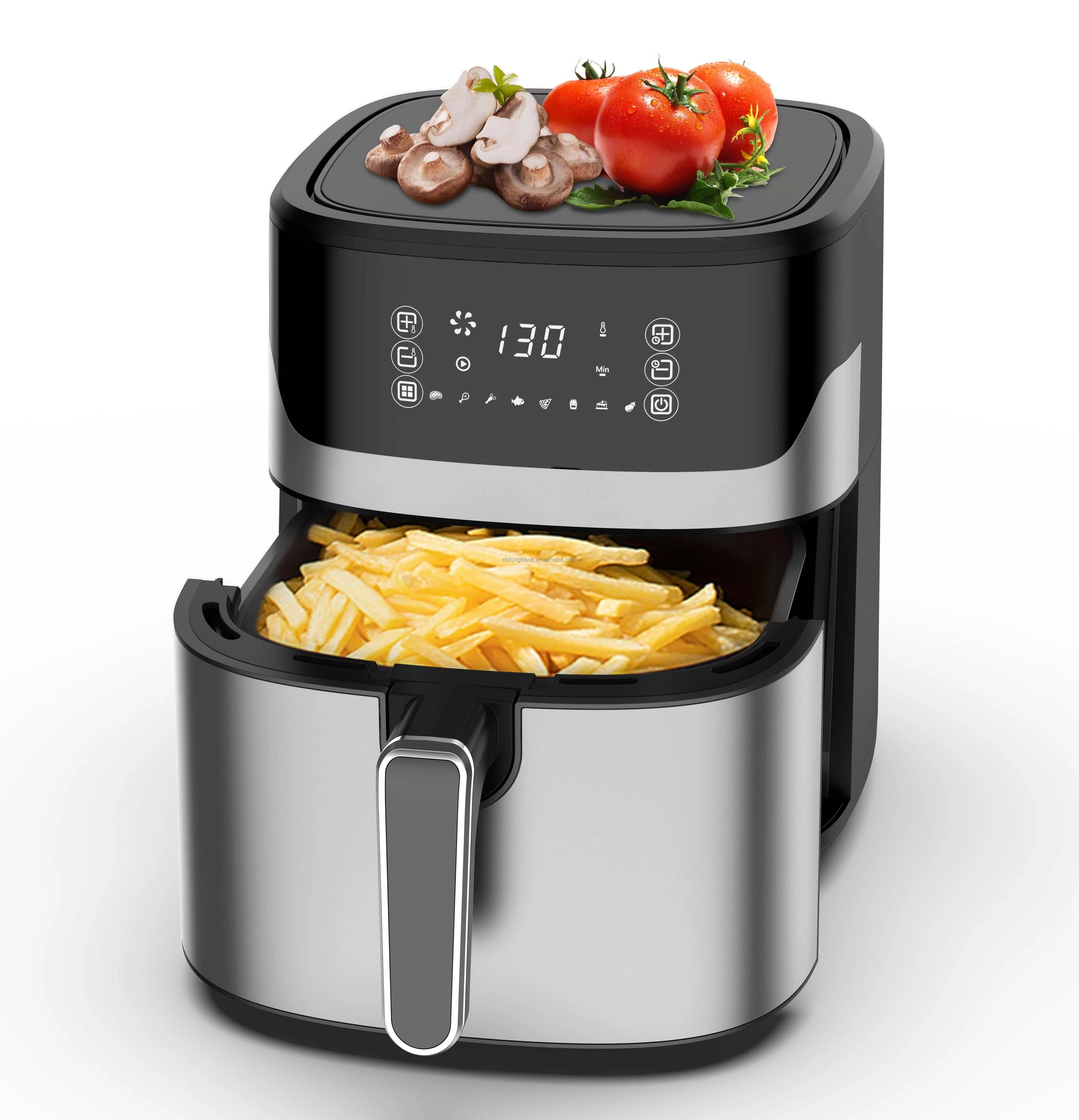 

Friteuse Professionnel Multifunction Large Capacity Digital Air Fryer Electric Healthy Square Home Kitchen