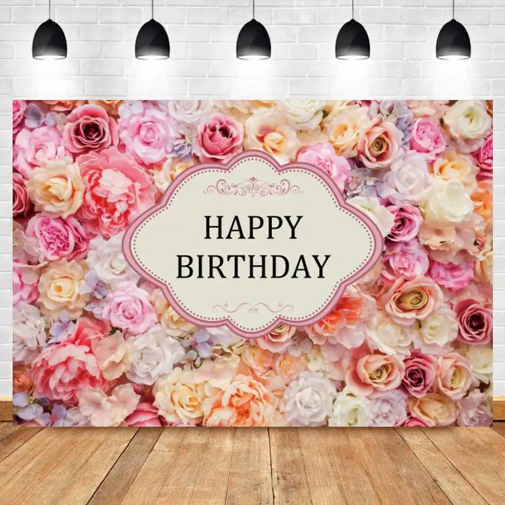 

Flowers Party Stage Birthday Scene Photography Background Shiny Diamond Wedding Party Portrait Customized Photo Backdrop