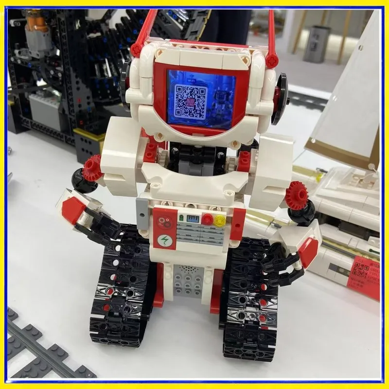 Mould King Robô RC Inteligente com IA, Modelo de Montagem de Blocos, Brinquedo Interativo Controlado por Voz para Meninos, Presente de Aniversário com Diálogo