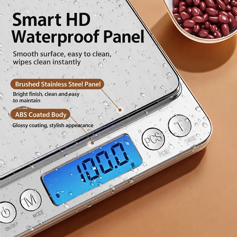 Kitchen Digital Food Scale Lcd Screen Small Precision Weighing Device For Cooking Flour Sugar Dessert Baking Kitchen Accessories