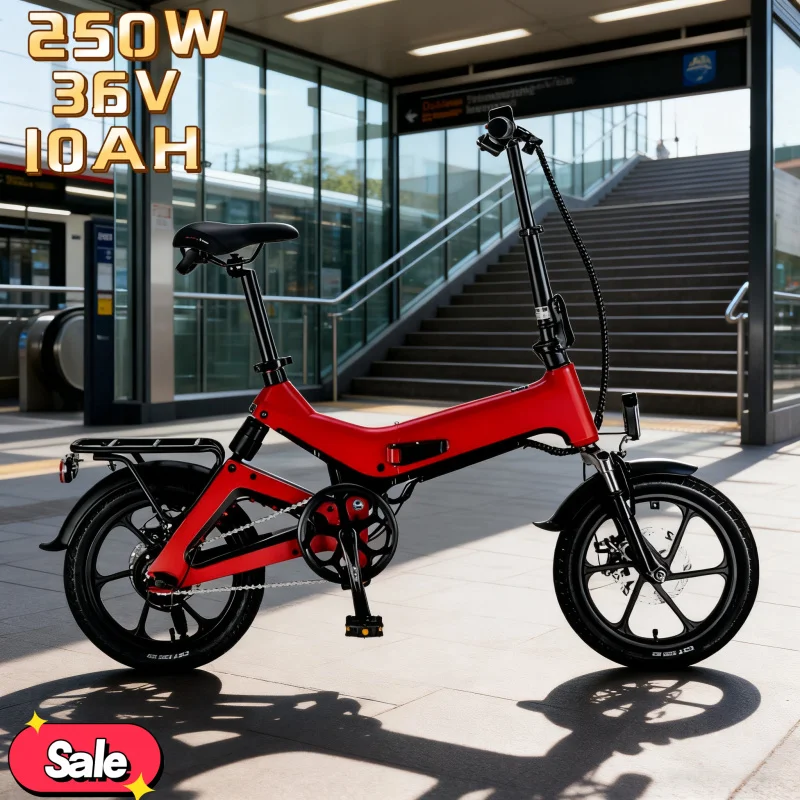 

2025 electric bicycles in various colors 250W safety motor 36V 10AH battery E-bike, convenient and fast for daily shopping