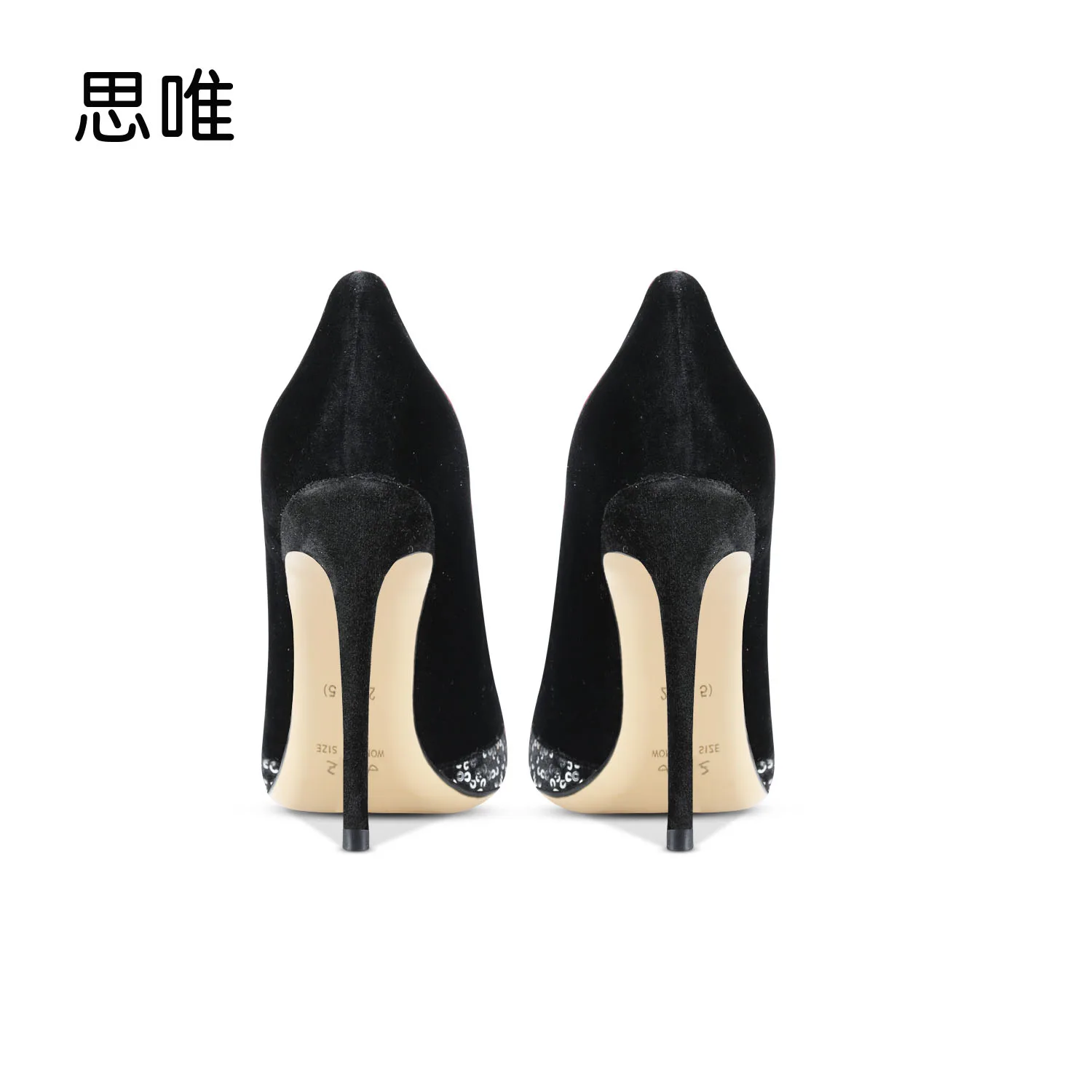 Genuine Leather High Heels Shoes 2023 Women Shoes Mixed Colors Pumps Pointed Toe Thin Heel Sexy Wedding Party Ladies Shoes 10cm