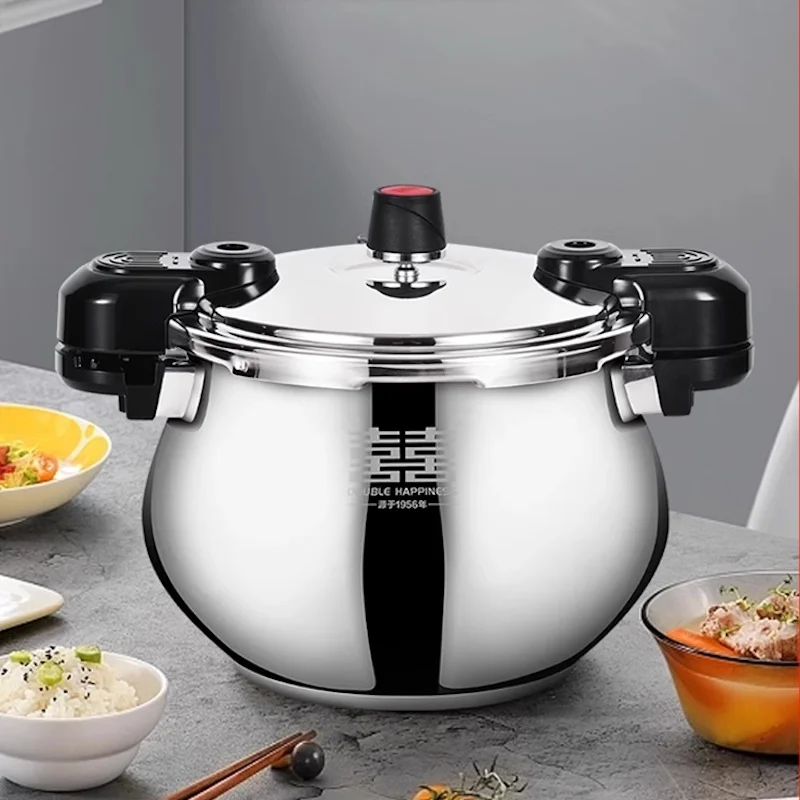 6L Pressure cooker 80Kpa stainless steel Pressure canner electric cooker Kitchen pressure cookers Induction cooker gas universal