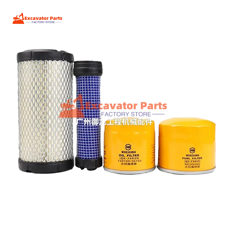 For Yuchai YC13 18 20 Oil filter diesel filter air grid filter element filter maintenance Excavator Parts