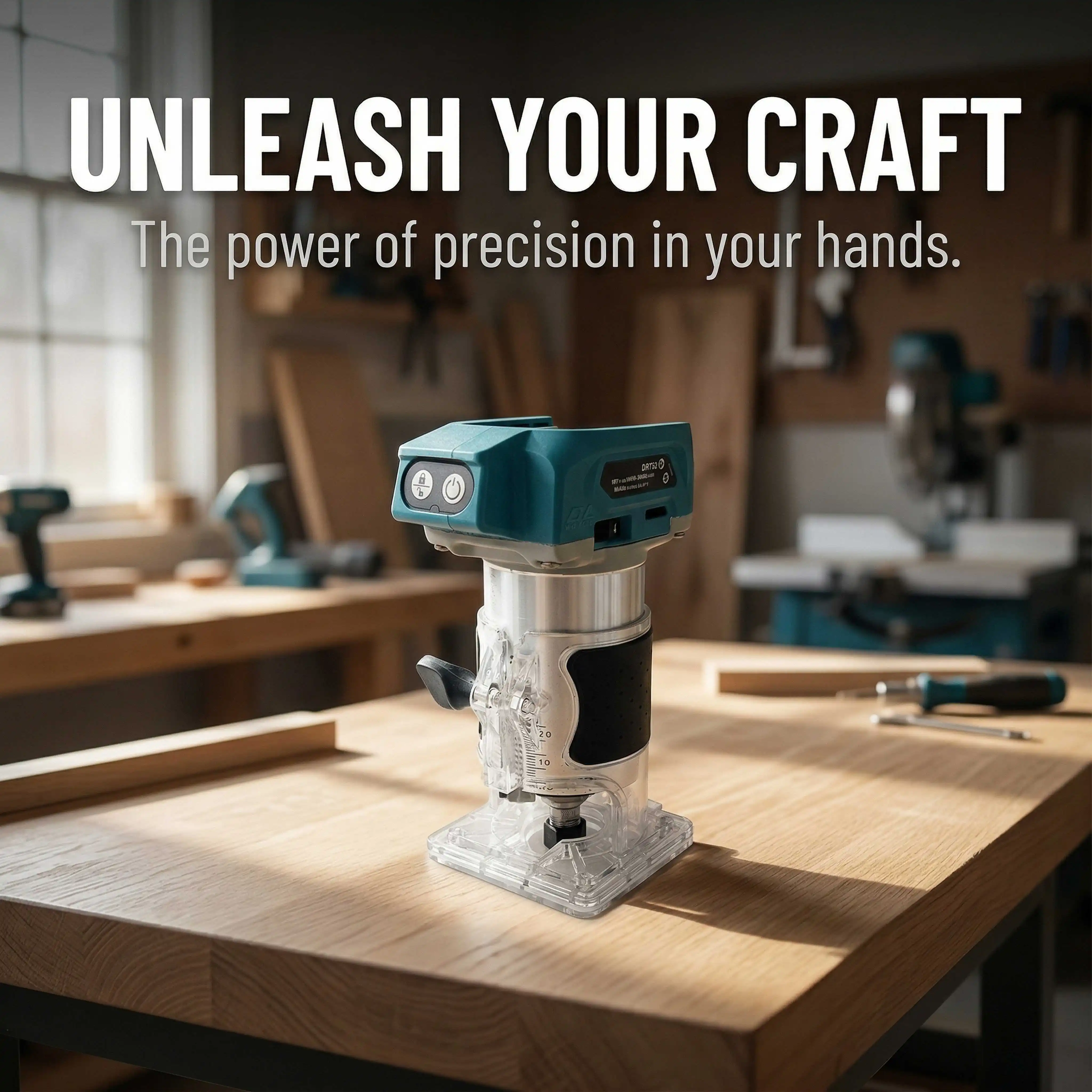 Makita DRT50 Bare 18V Brushless Cordless Trimmer For Cabinet Making Furniture Edge Sanding No Battery Included