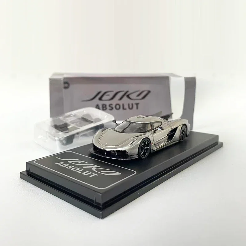 

CM 1:64 Model Car Jesko Absolut High-Speed Alloy Die-Cast Sport Vehicle W/Replaceable Wheel Rims -Gun Gray