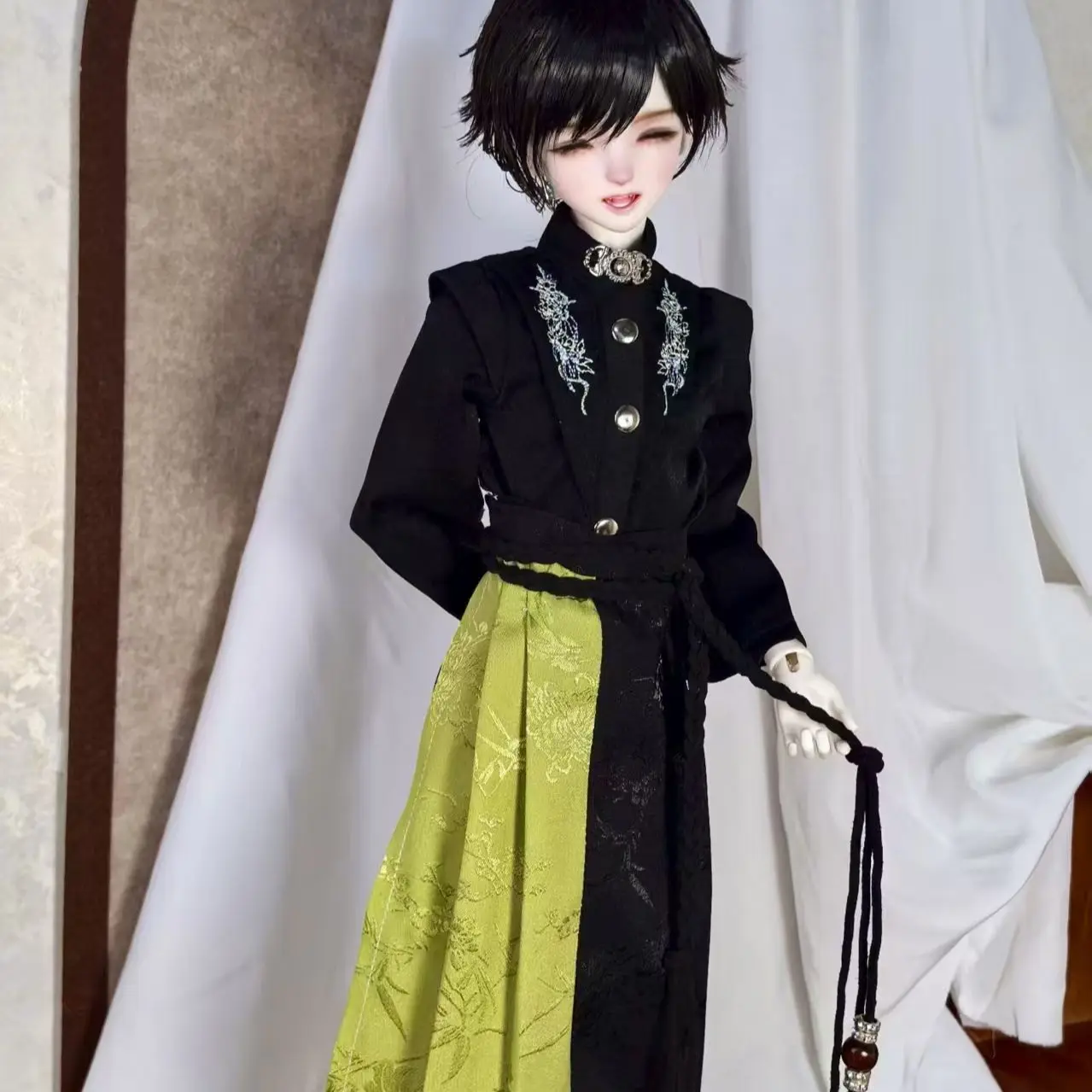 1/4 poppenkleding pak voor 40-45cm Bjd pop Chinese oude set knappe aankleedspeelgoed speelhuis popaccessoires, geen pop