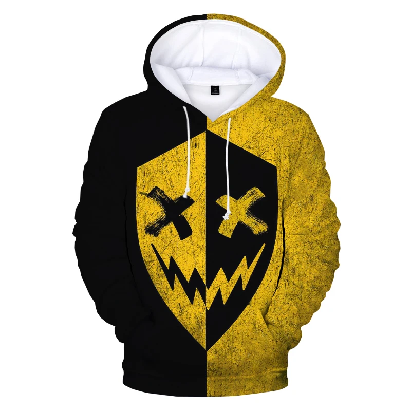 XOXO Pattern Trendy Devil Smiling Face Hoodie Sweatshirts Men Women Fashion Casual Funny Pullovers 3D Printed Hip Hop Hoodies