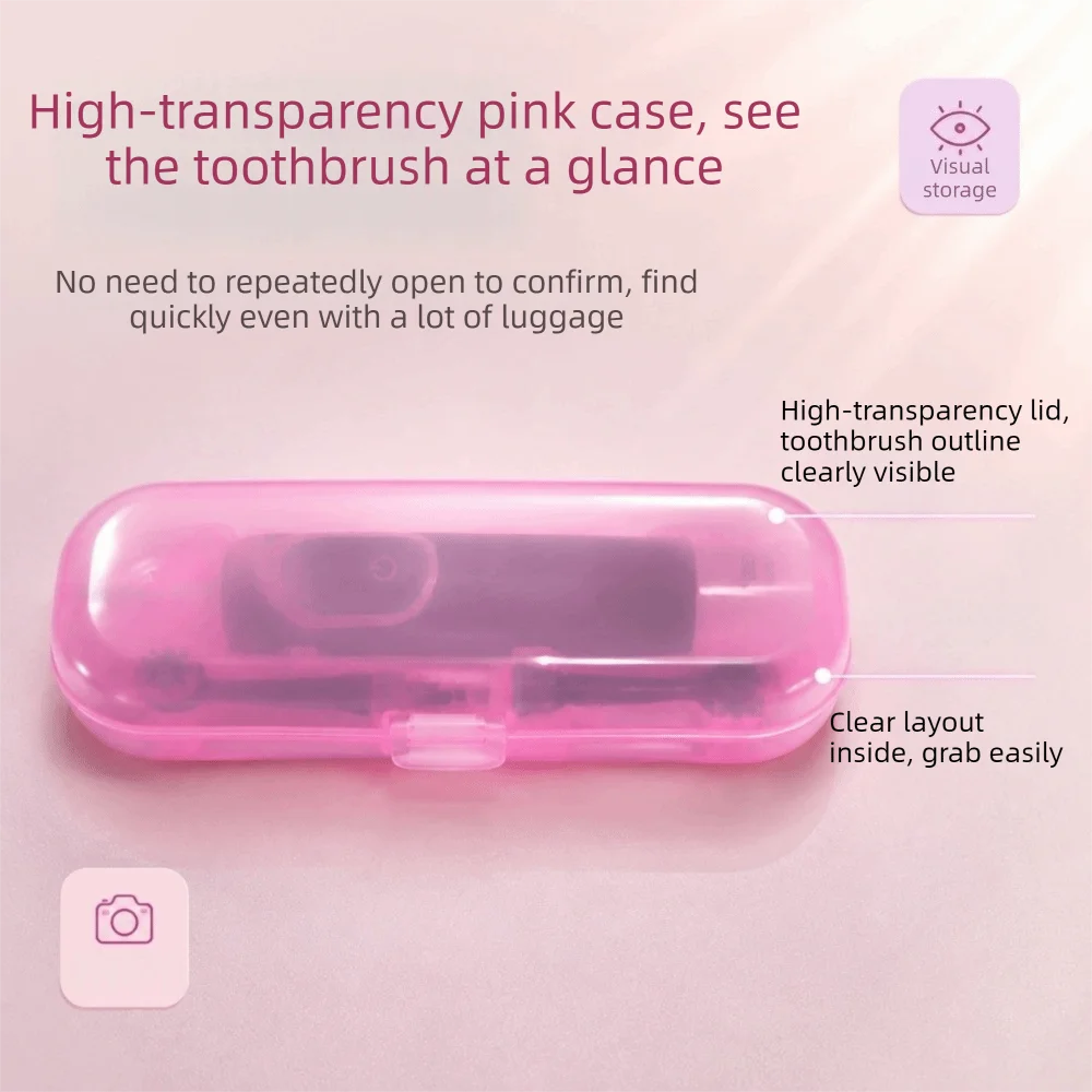Plastic Electric Toothbrush Case Dust-proof Lightweight Toothbrush Storage Box Moisture-proof Toothbrush Protective Cover