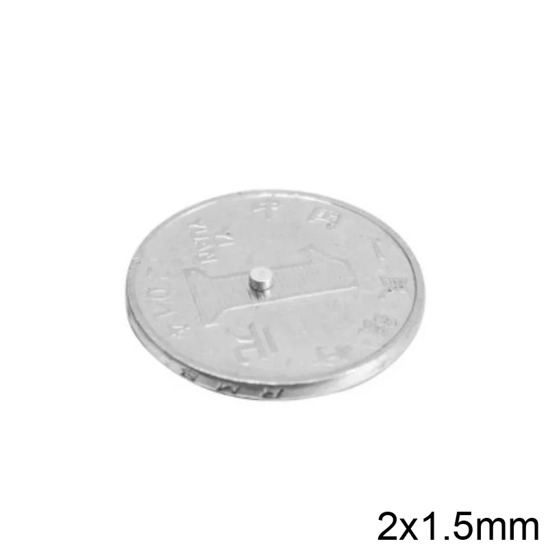 100~5000pcs 2x1.5 mm Powerful Magnets Disc 2mm x 1.5mm Permanent Small Round Magnet 2x1.5mm Thin Neodymium Magnet Strong 2*1.5