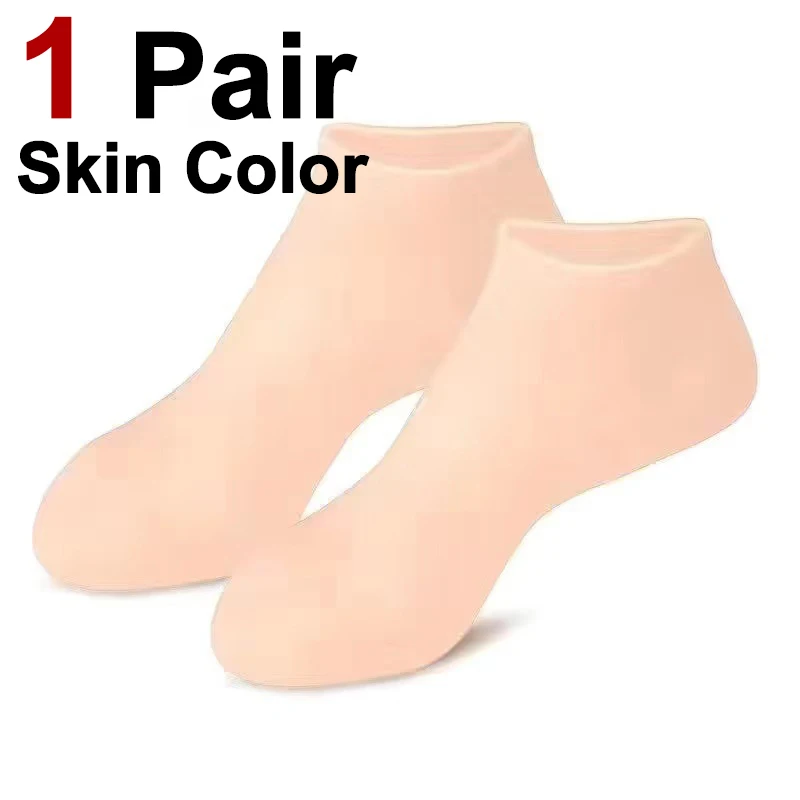 1 Paar geeignete Damen-Silikonsocken für trockene, rissige Füße, erhältlich in mehreren Farben für feuchtigkeitsspendende rissige Füße – Detail 14