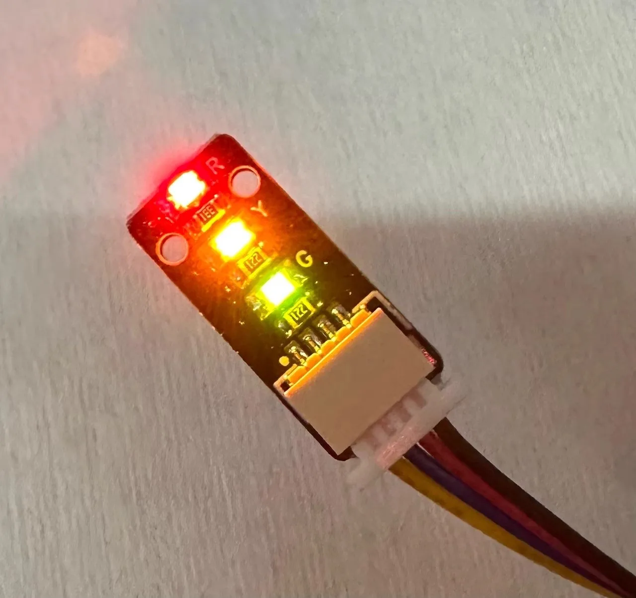Módulo de semáforo LED, módulo de semáforo de 5V, bloques de construcción de aprendizaje electrónico, programación, tablero de control único