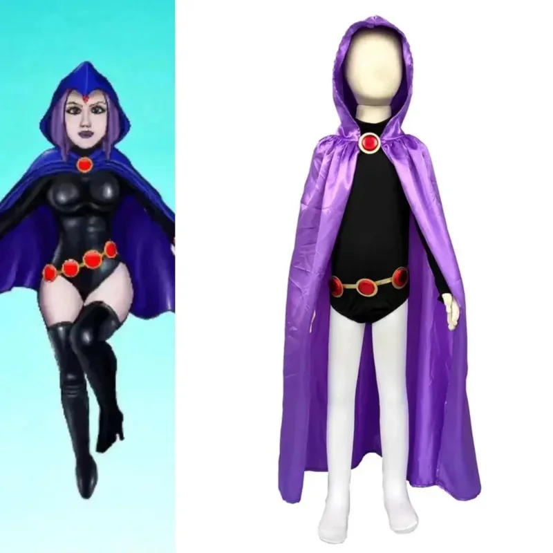 newkids-ディオニシア-ティーン-タイタン-レイブン-コスプレ衣装-女の子-ハロウィン-スーパーヒーローコスチューム-デラックス-カーニバル-ドレスアップ-birth1-s'6y-9'b5