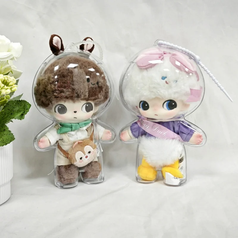 Transparent Protective Acrylic Storage Case For DIMOO Vinyl Dolls Portable Organizer Box