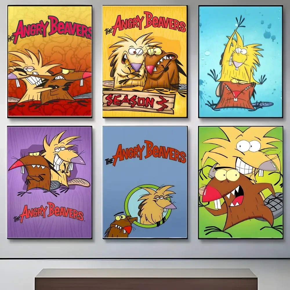 Anime Series T-The AngryS BeaversS Poster Iconic Poster Wall Art Print Poster Decorative Mural Home Decor Gift Unframed