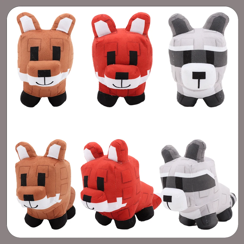 

27cm Grow A Garden Plush Raccoon and Fox Plush Toys Game Peripheral Figure Wolf Dolls Fans Birthday Gifts Kids Toys Room Decor