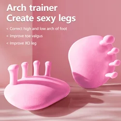 1 paio Arch Foot Trainer Fitness Leg Toes funzione plantare Exerciser Thumb valgo Corrector Toe stecche glutei Arch Trainer