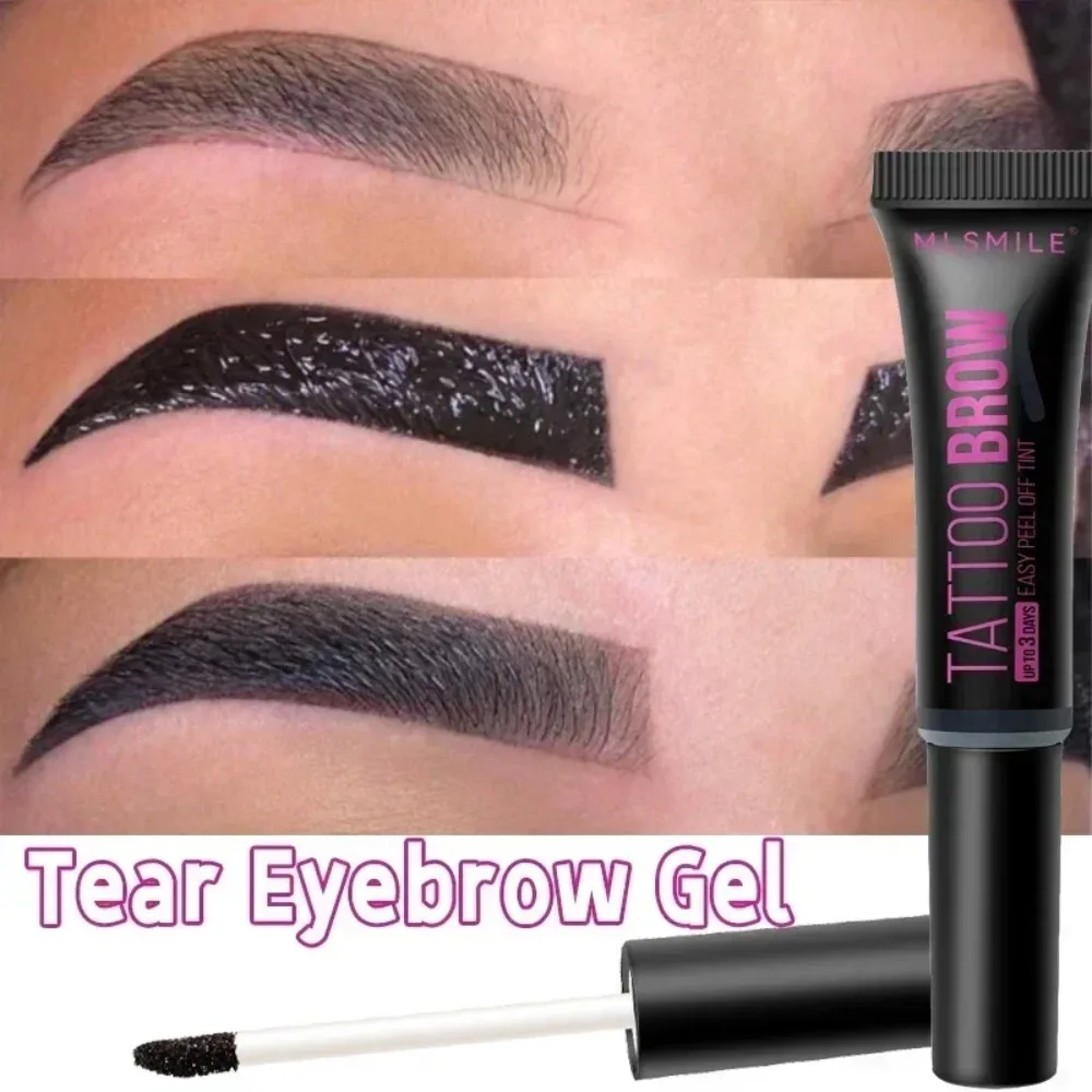 Langlebiges Augenbrauen gel neues wasserdichtes semi-permanent gefärbtes Augenbrauen kleber Tattoo Dye 3 Farben Make-up reißen Kosmetik