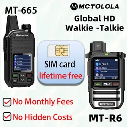 MOTOLOLA （SIM Lifetime Free）Global 4G POC walkie talkie, 5000 kilometers remote walkie talkie, global police civilian fleet walk
