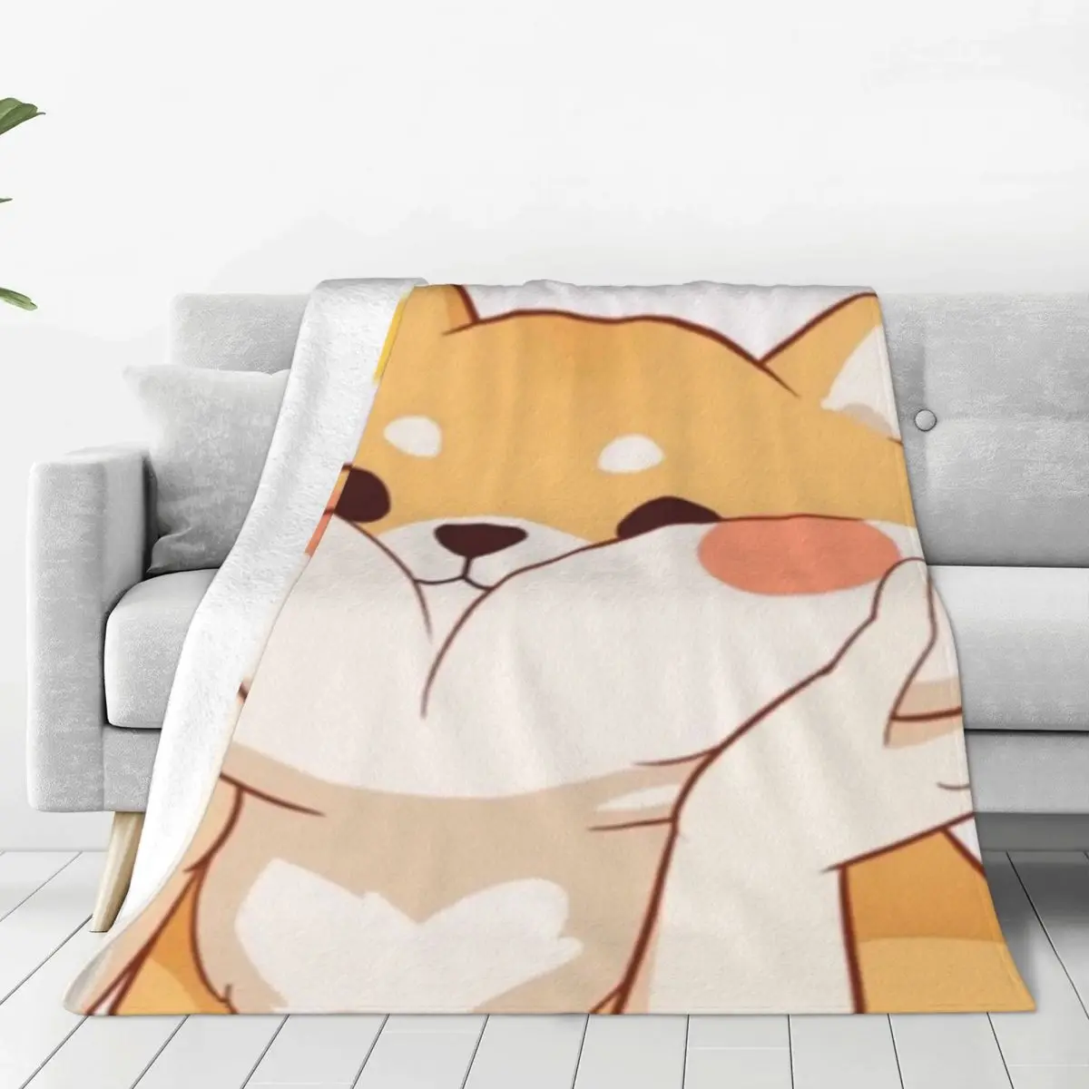 Kawaii Shiba Inu Four Seasons Universal Blanket Office Can Be Covered Father's Day Gift