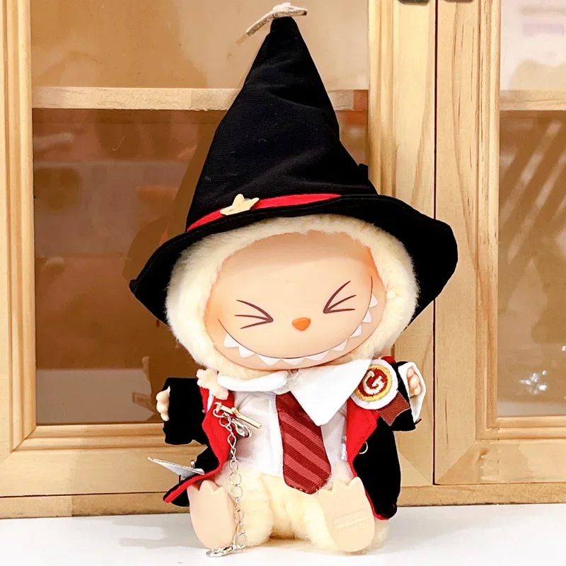 

New 17cm Labubu V1 V2 Doll Clothing Cute Fashion Vinyl Doll Magic Academy Clothes Replacement Clothing Accessories Party Gifts