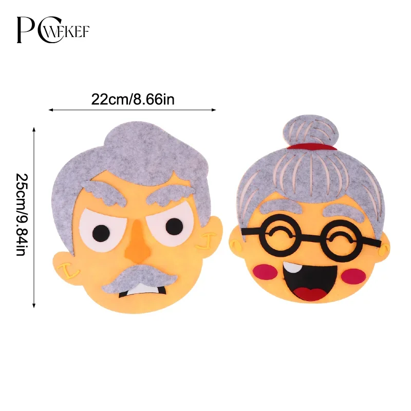 Montessori Facial Expression Game DIY Felt Expression Stickers Emotional Change Toy Toddlers Educational Toys Teaching Supplies