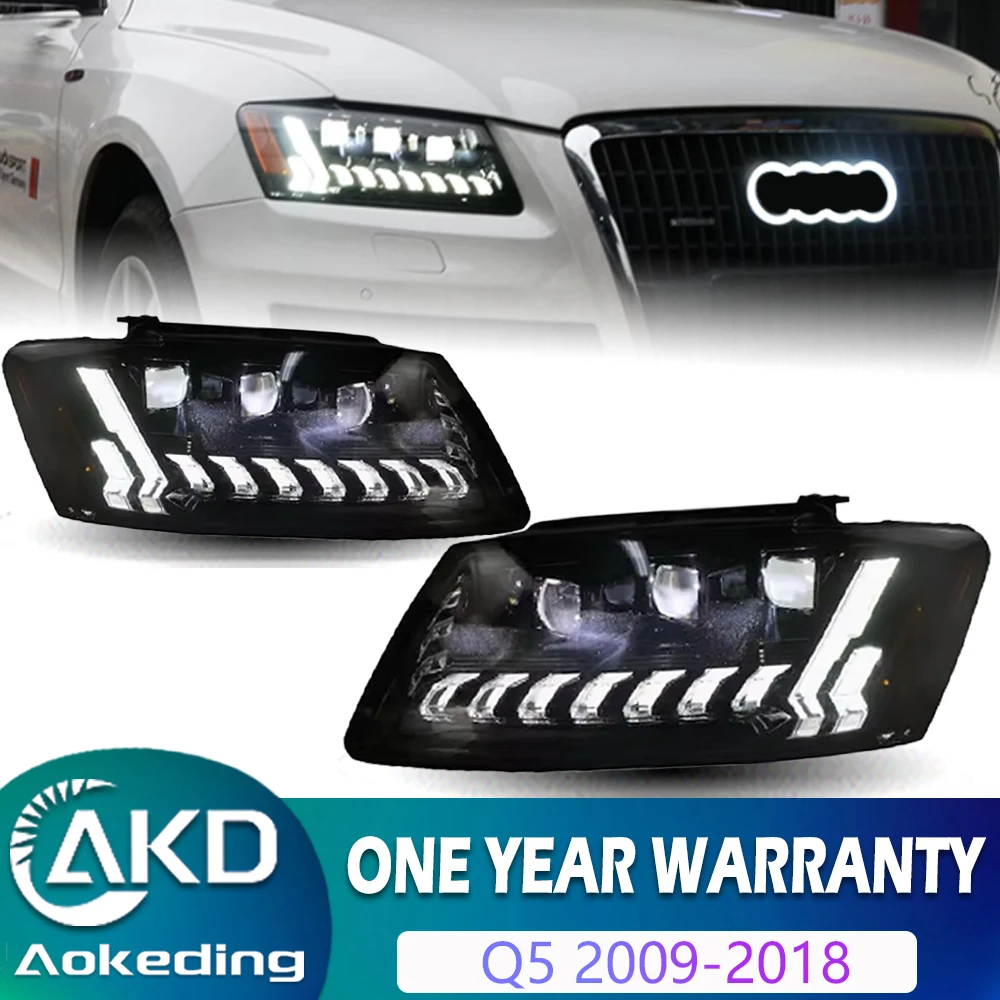 

Headlight For Audi Q5 Headlights 2009-2018 LED Head Lamp Car Styling DRL Signal Projector Lens Automotive Accessories Front